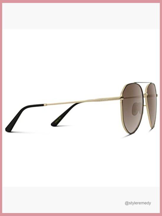 Metal Frame Polarized Aviator Sunglasses UV Protection Wrap Around main image 4